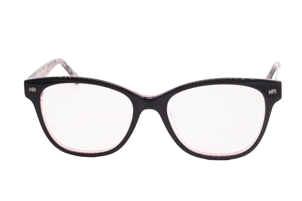 BEBE BB5194 001 JET BLACK PINK EYEGLASSES FRAME 53-17-140 WOMENS RX READY